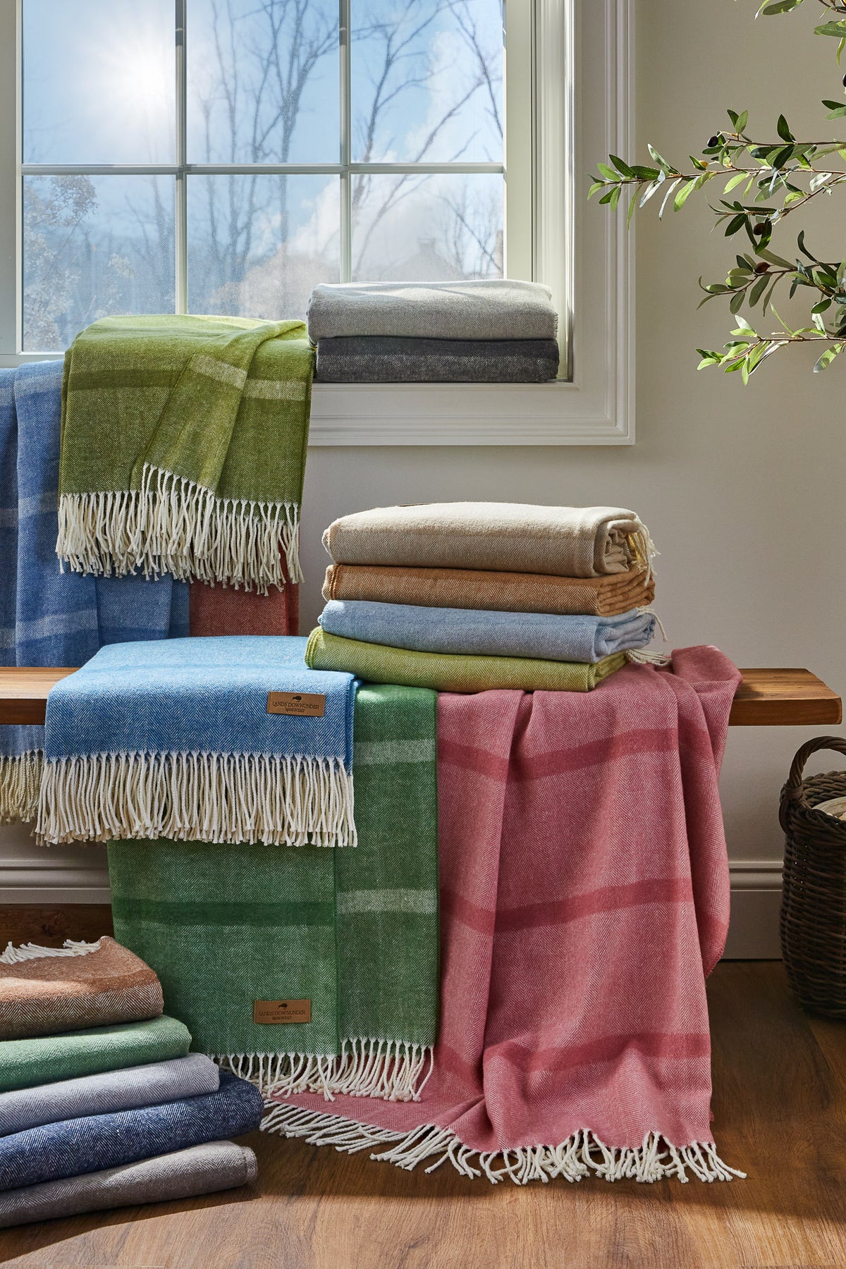 Collection shot of Montauk Stripe Herringbone