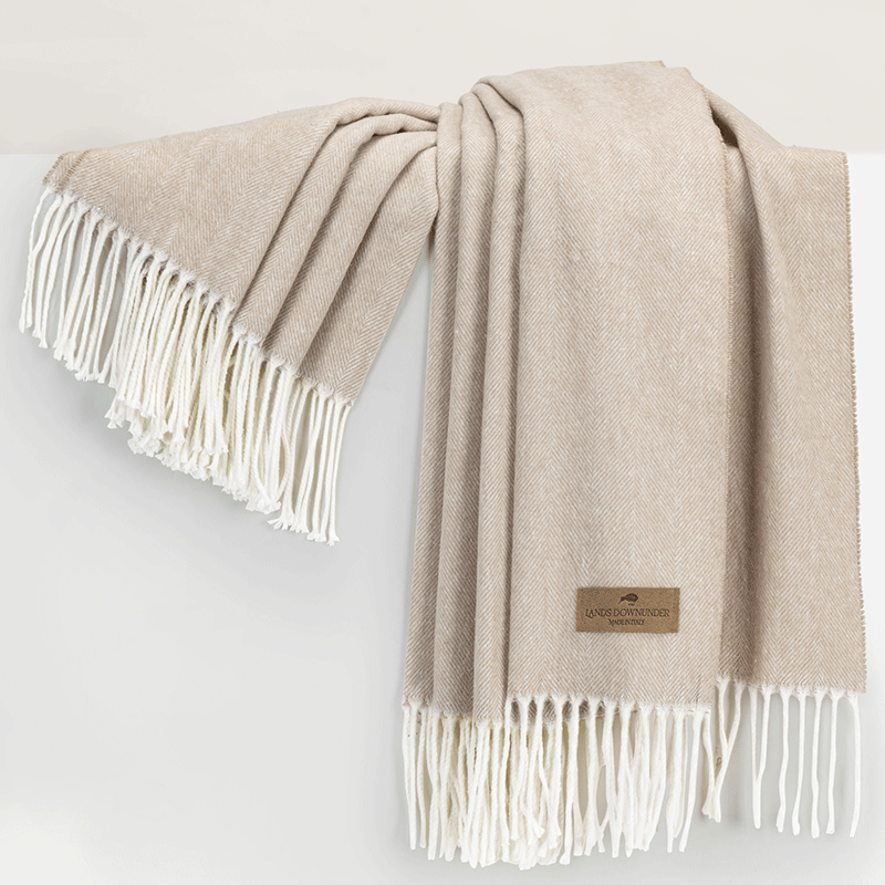 Dune Italian Herringbone Throw