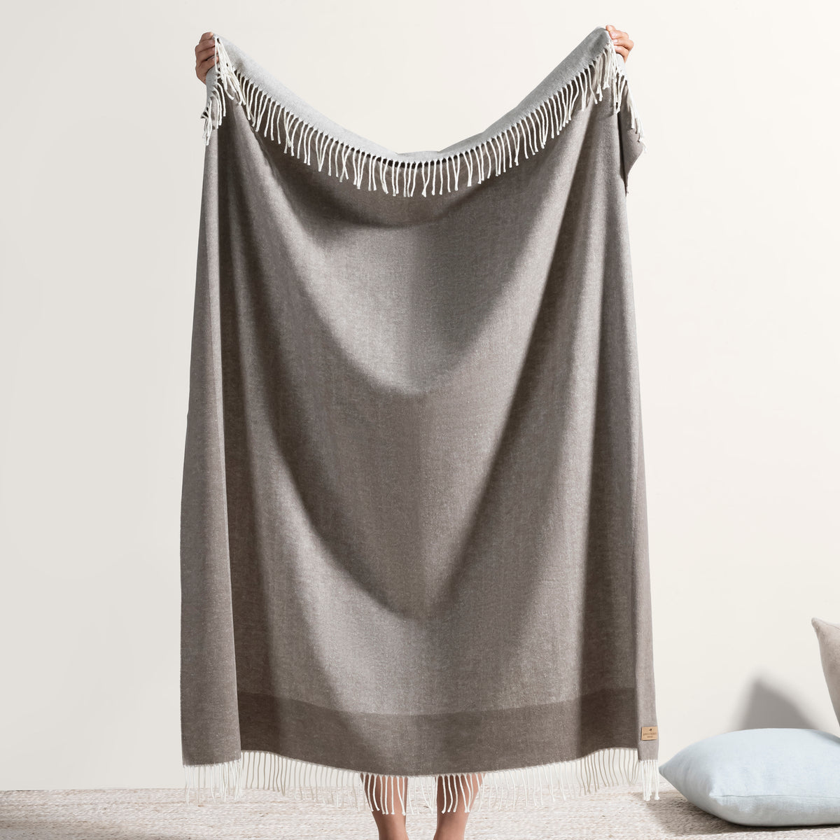 Border Herringbone Throw