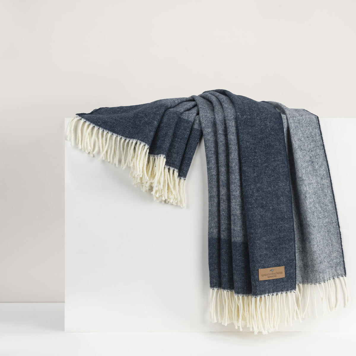 Border Herringbone Throw