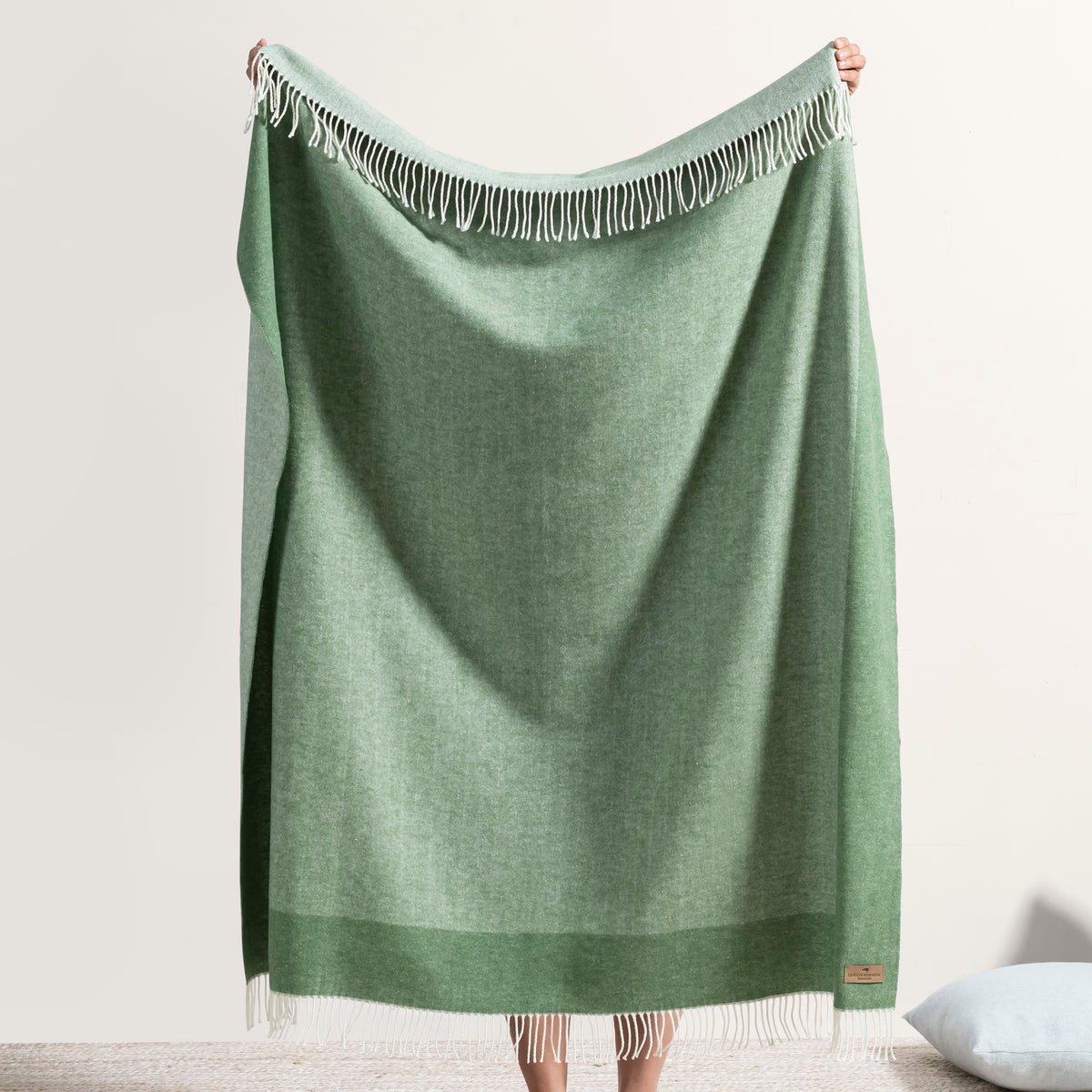 Border Herringbone Throw