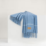 Windowpane Cashmere Blend Throw