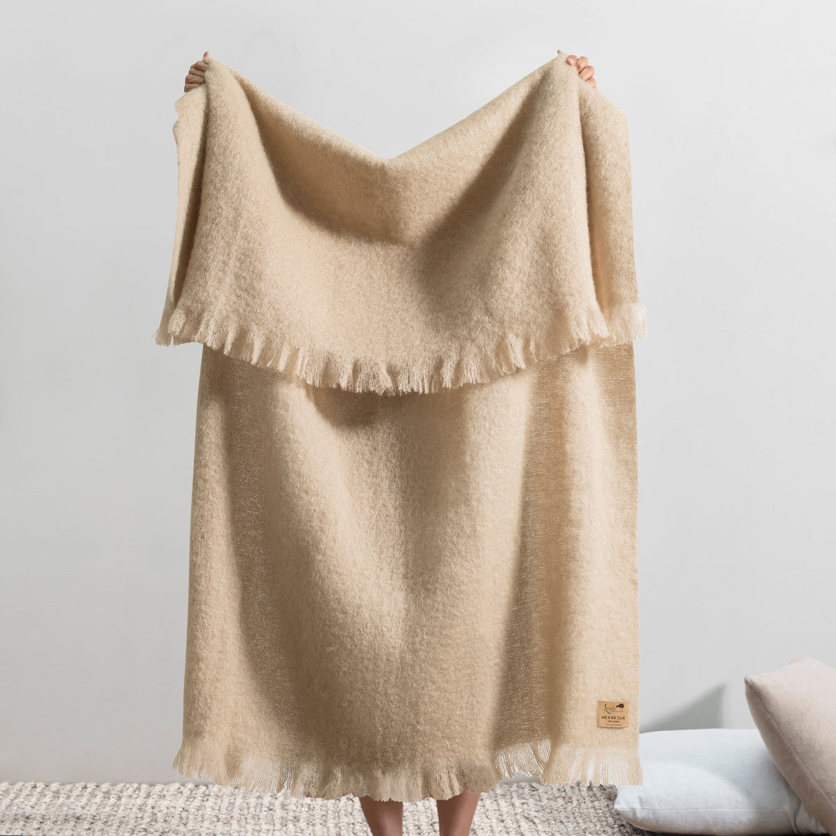 New Zealand Brushed Mohair Throw