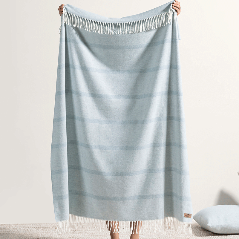 Montauk Stripe Herringbone Throw