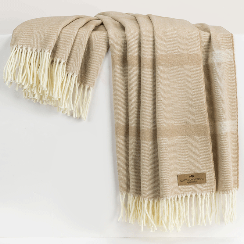 Montauk Stripe Herringbone Throw