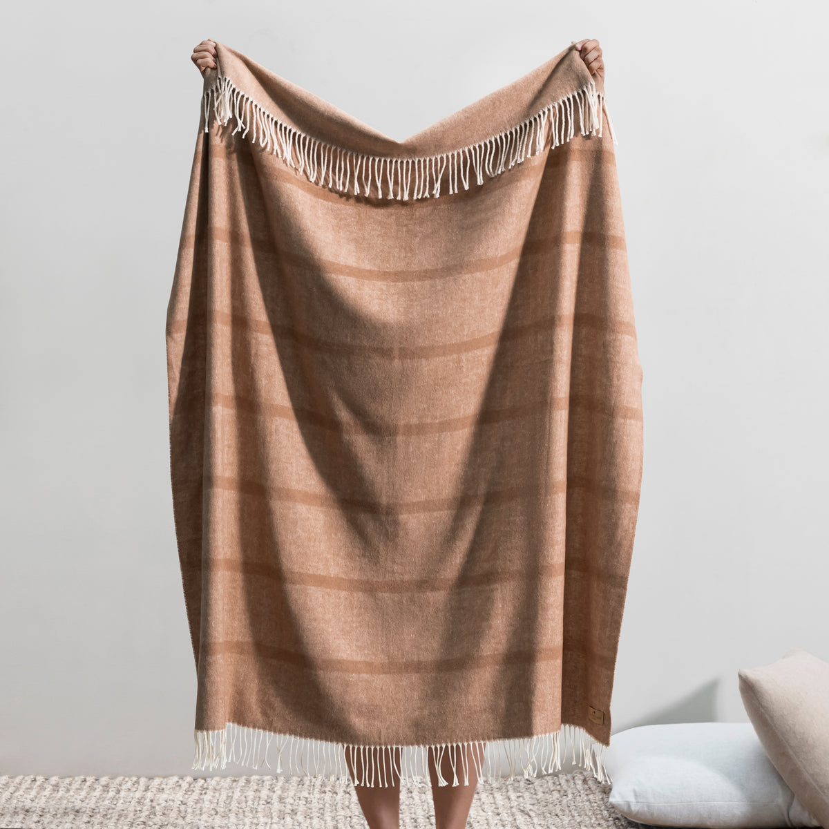 Montauk Stripe Herringbone Throw