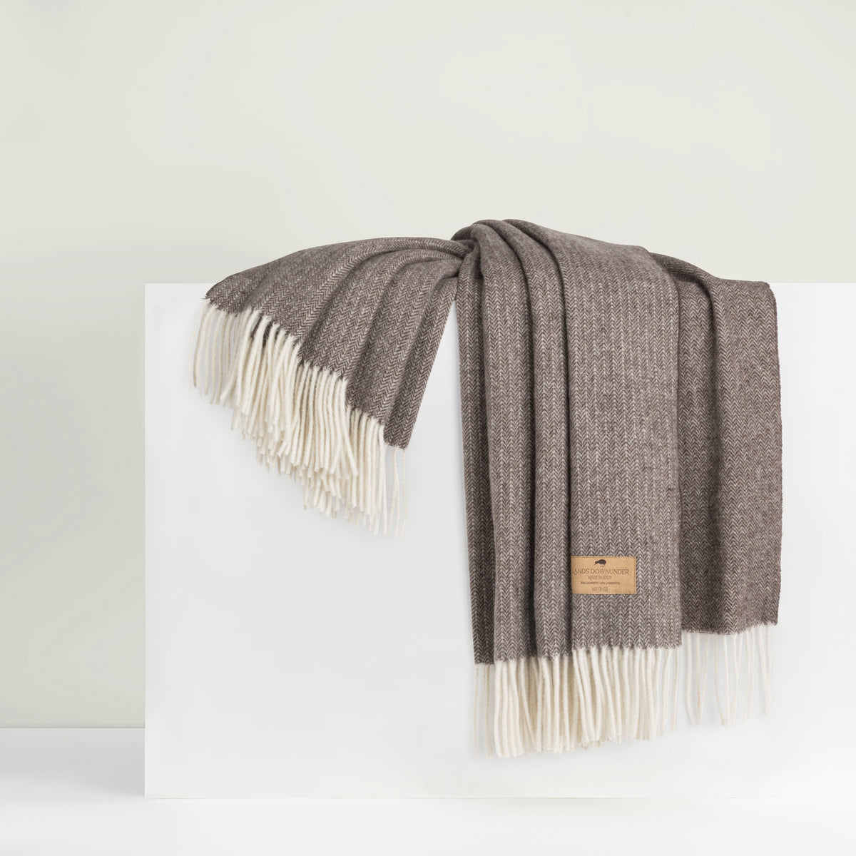 Pinstripe Cashmere Blend Throw