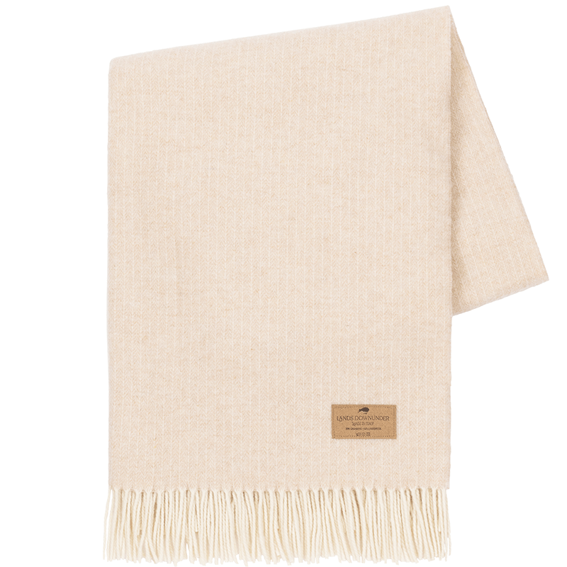 Pinstripe Cashmere Blend Throw