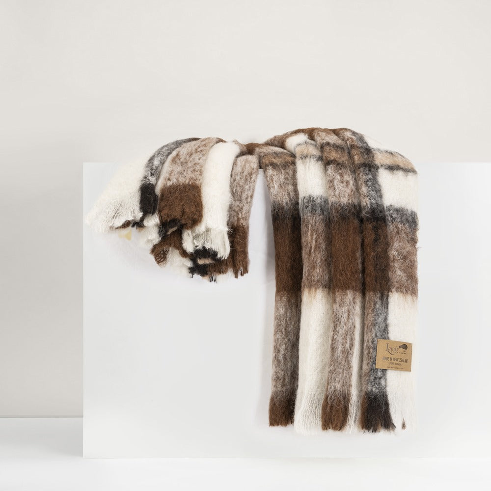 New Zealand Brushed Alpaca Throw