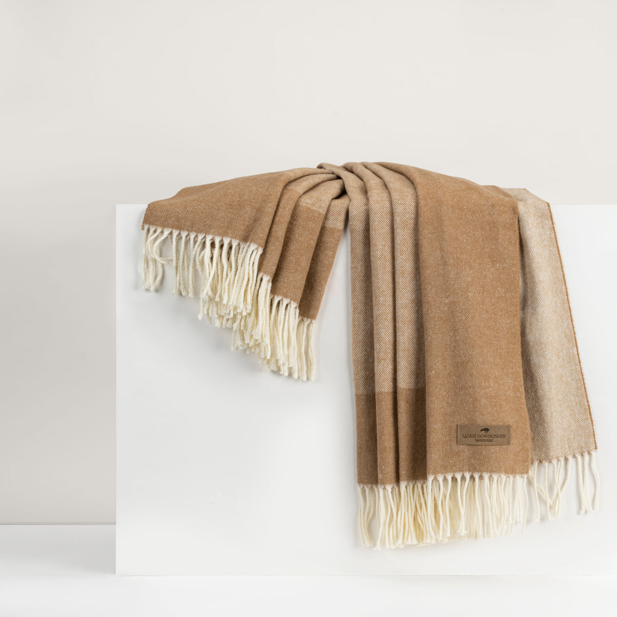 Border Herringbone Throw