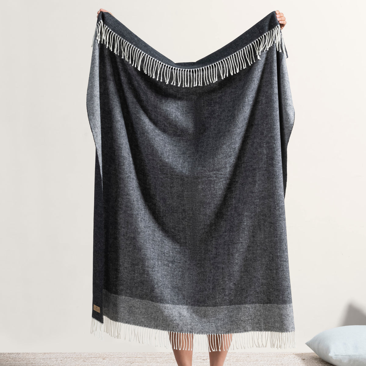Border Herringbone Throw