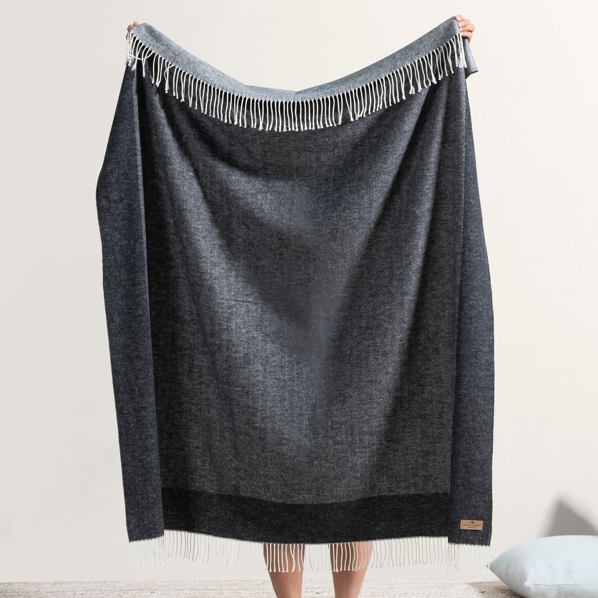 Border Herringbone Throw
