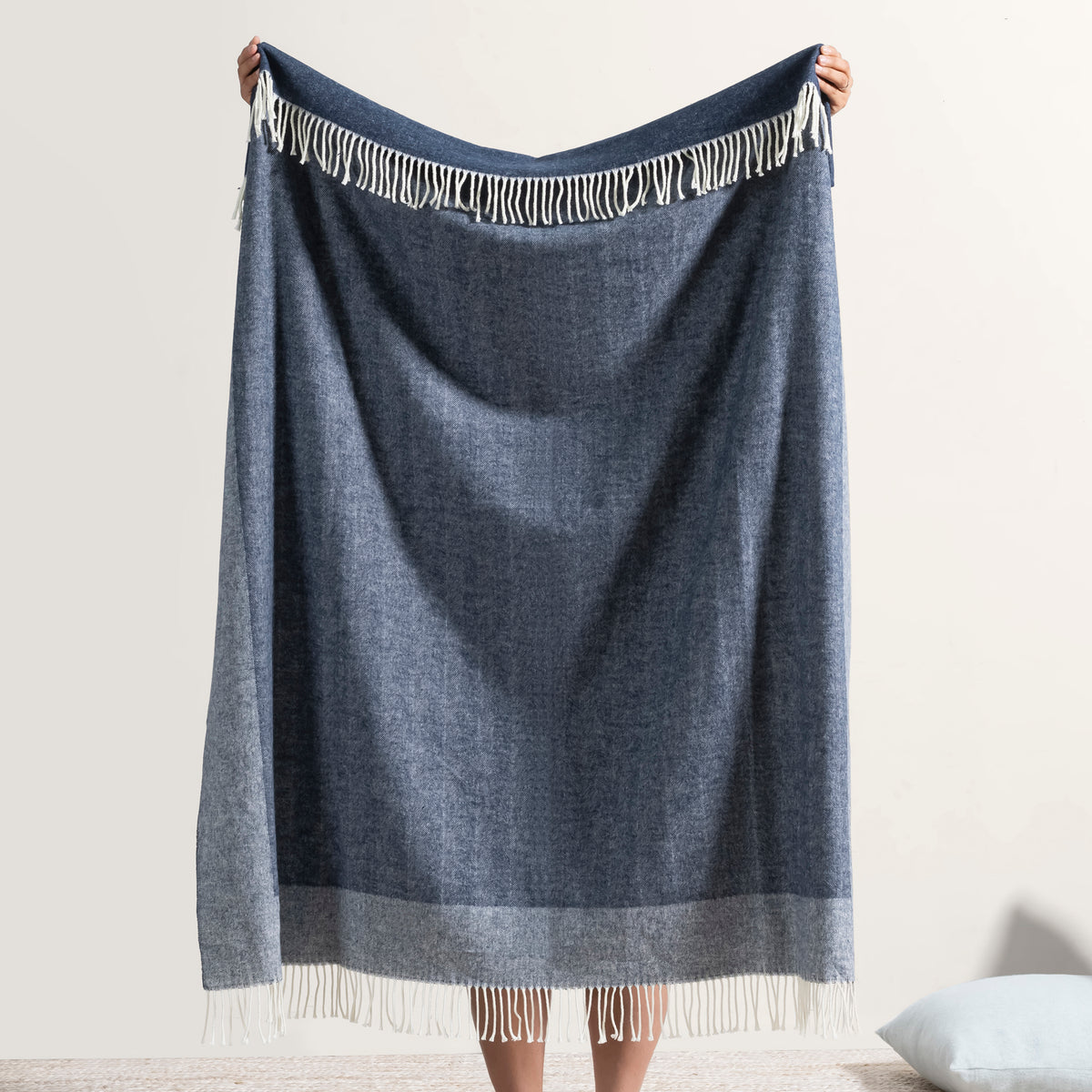 Border Herringbone Throw