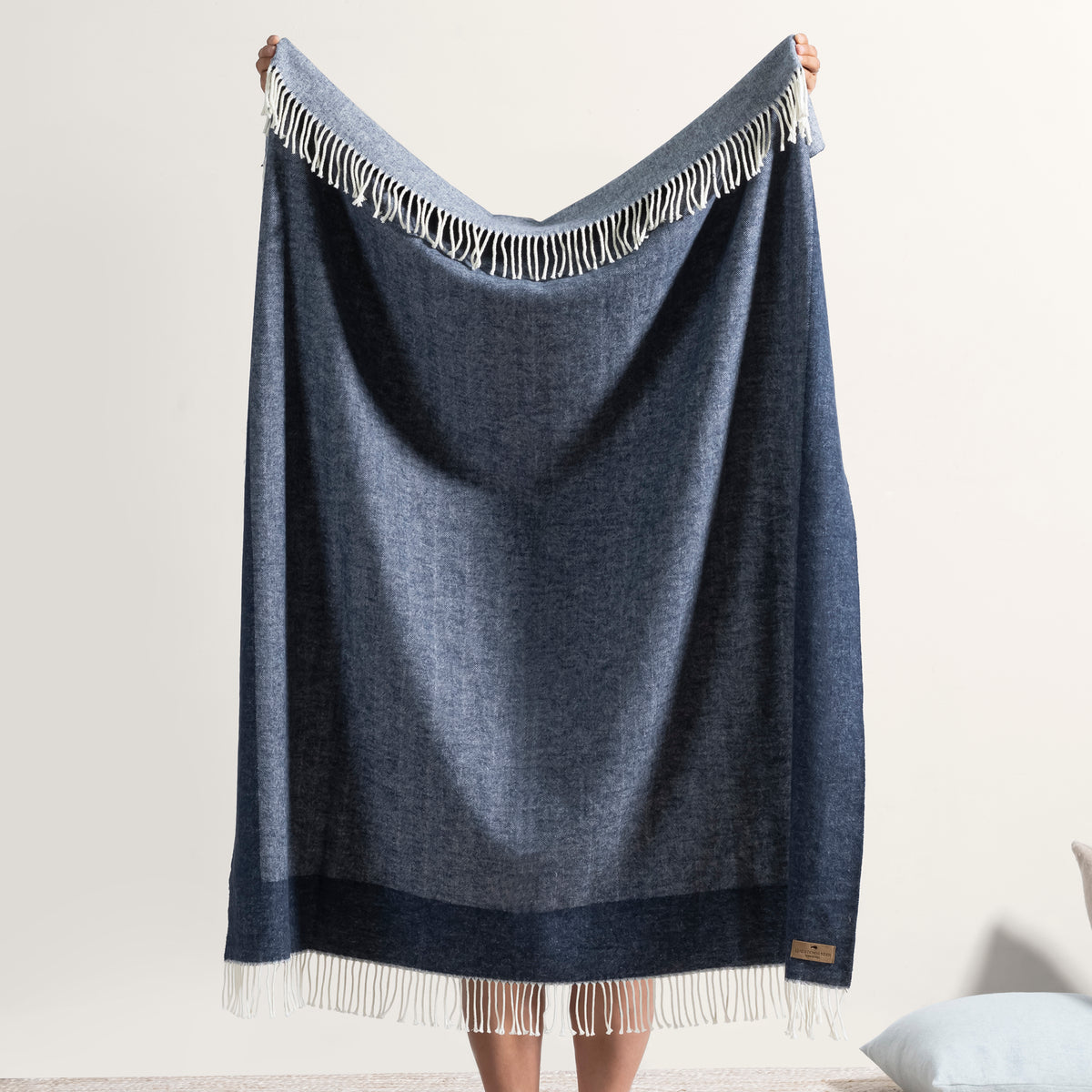 Border Herringbone Throw