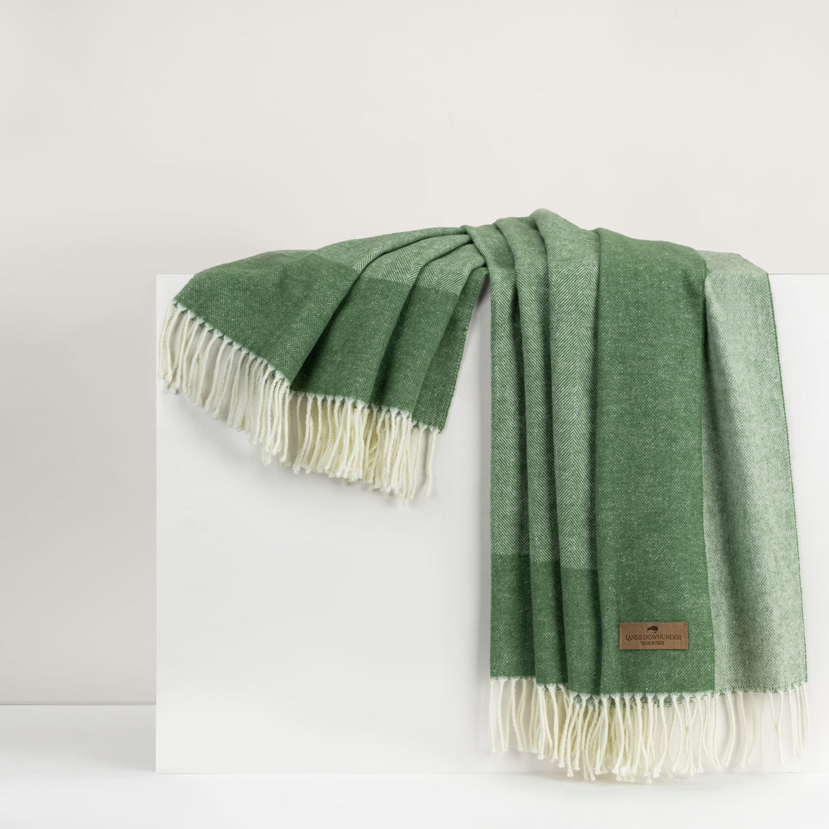 Border Herringbone Throw