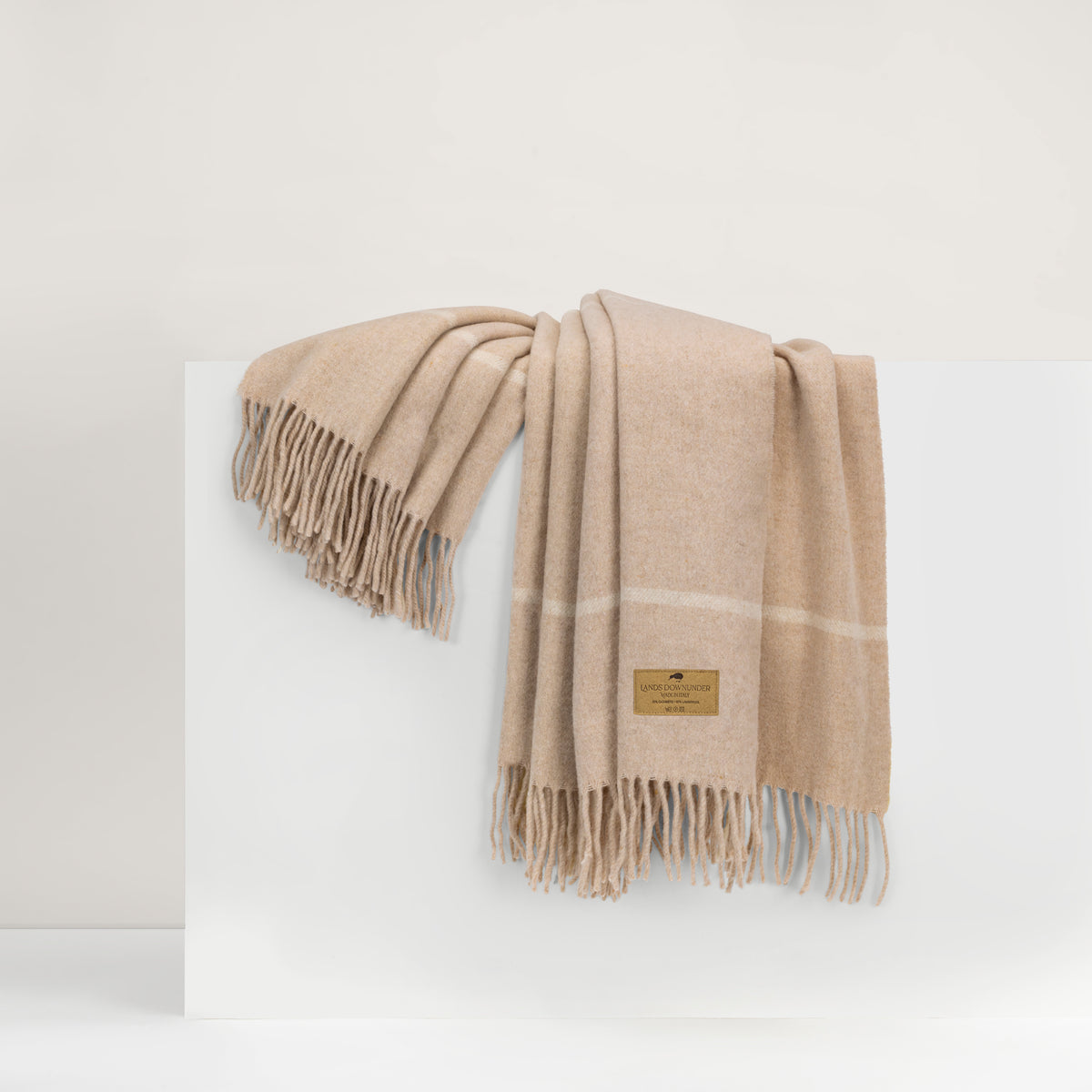 Windowpane Cashmere Blend Throw