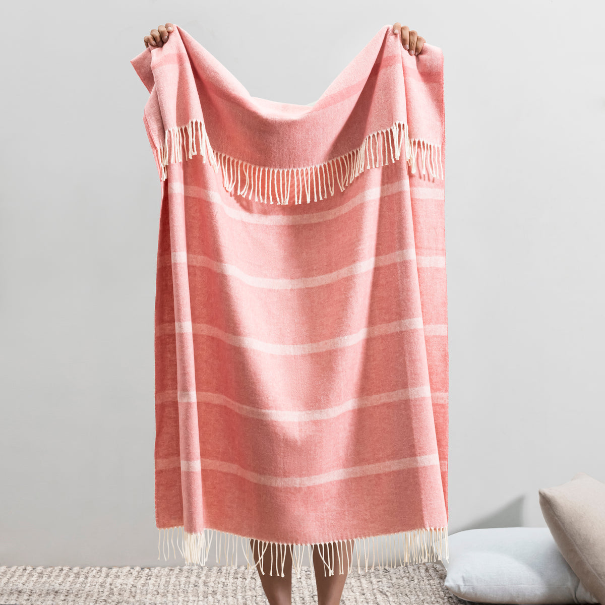 Montauk Stripe Herringbone Throw
