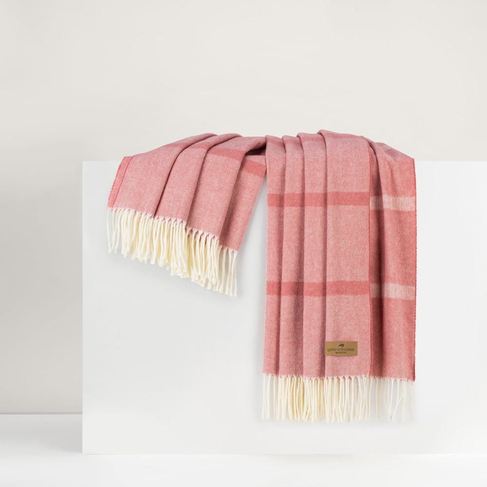 Berry Sorbet Montauk Stripe Throw