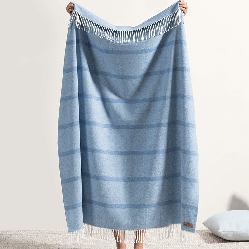 Montauk Stripe Herringbone Throw