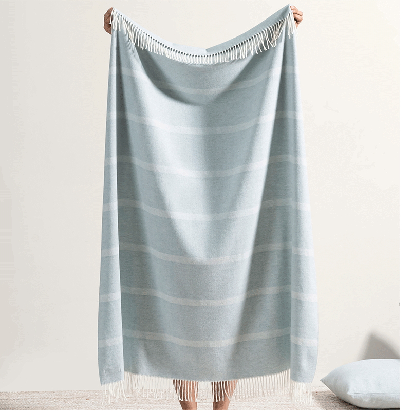 Montauk Stripe Herringbone Throw