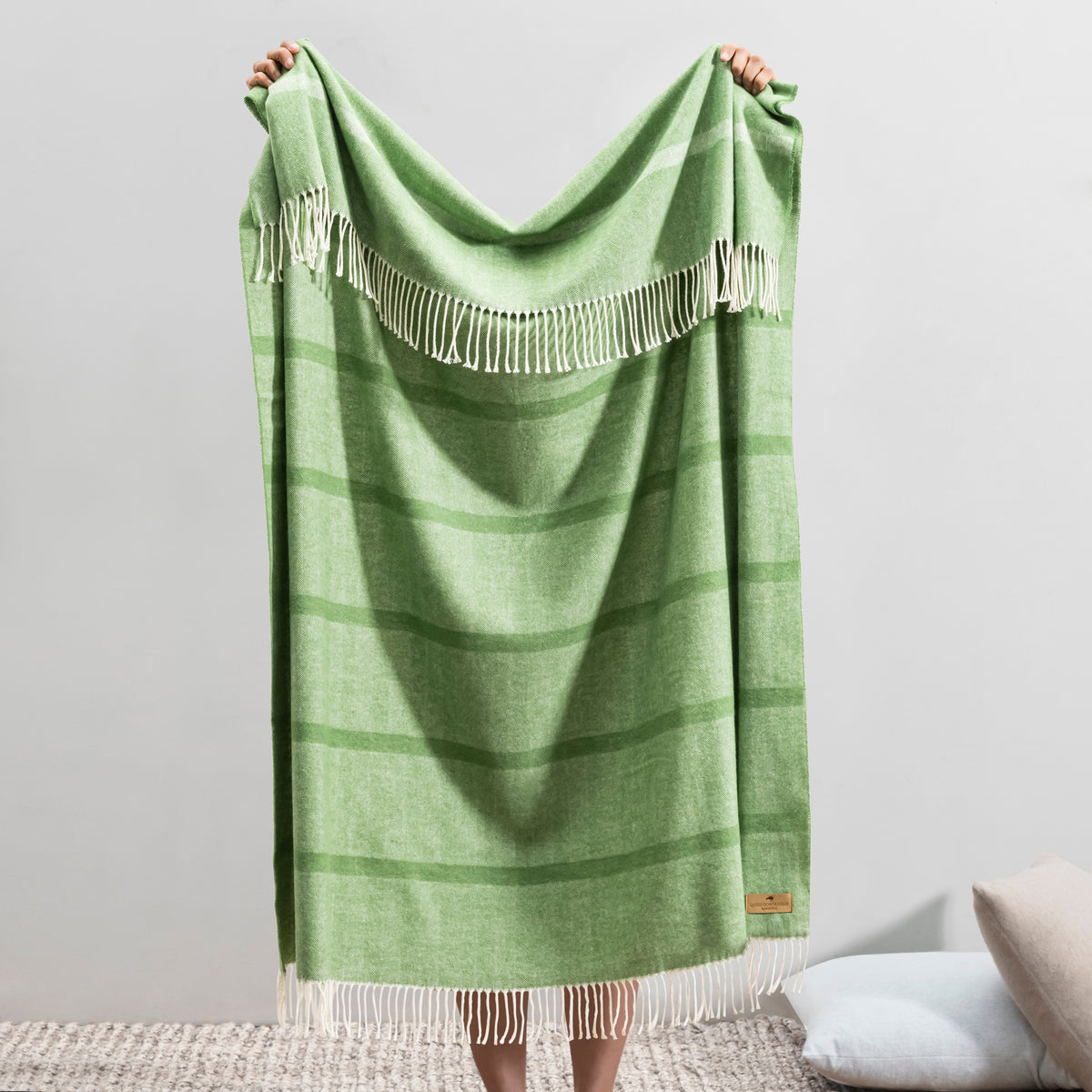 Montauk Stripe Herringbone Throw