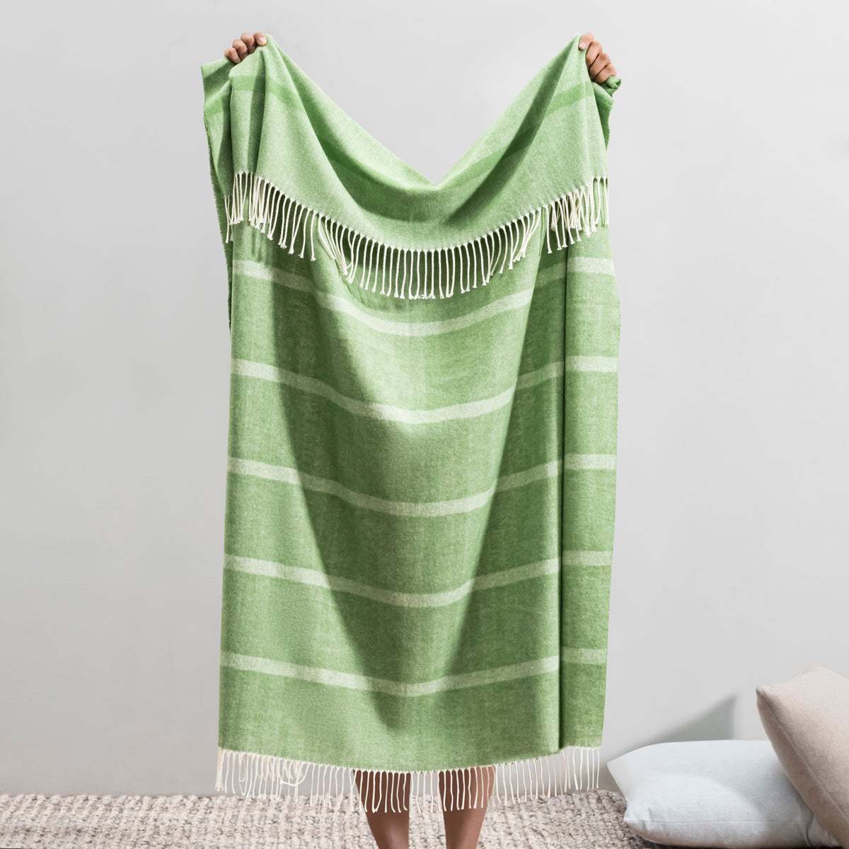 Montauk Stripe Herringbone Throw