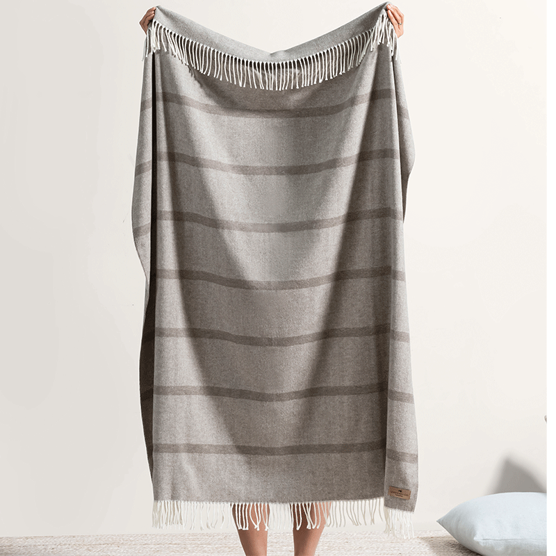 Montauk Stripe Herringbone Throw