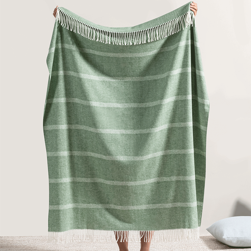 Montauk Stripe Herringbone Throw