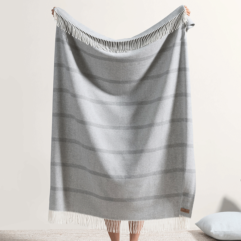 Montauk Stripe Herringbone Throw