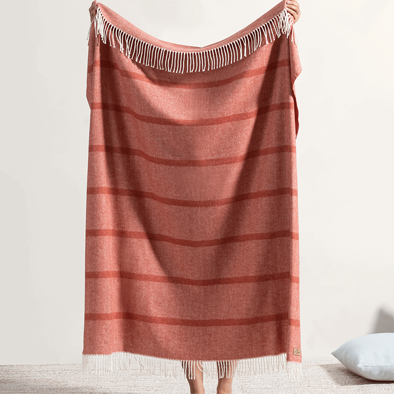 Montauk Stripe Herringbone Throw
