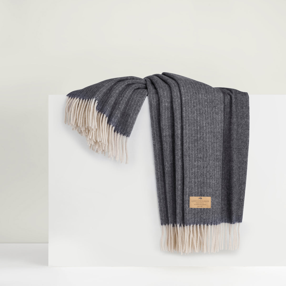 Pinstripe Cashmere Blend Throw