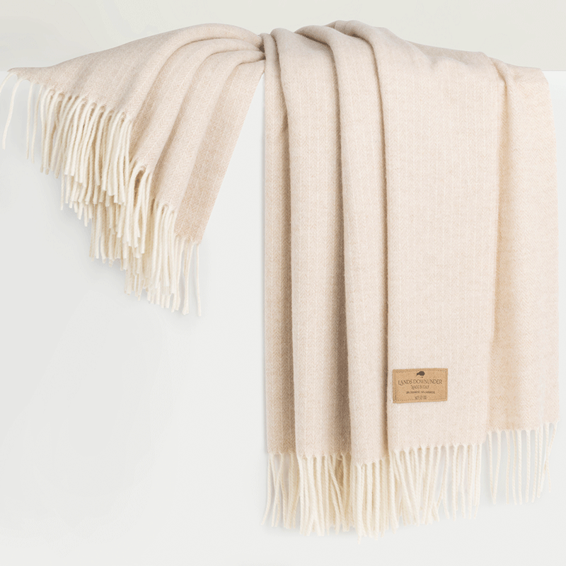 Pinstripe Cashmere Blend Throw