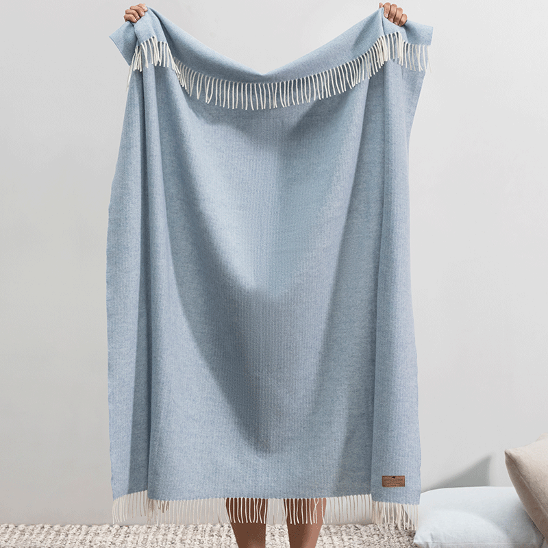 Pinstripe Cashmere Blend Throw