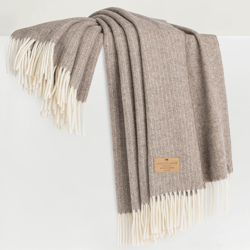 Pinstripe Cashmere Blend Throw