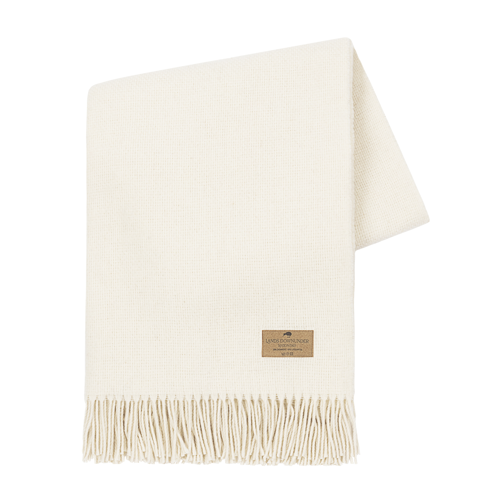 Ecru Juno Cashmere Throw | Juno Cashmere