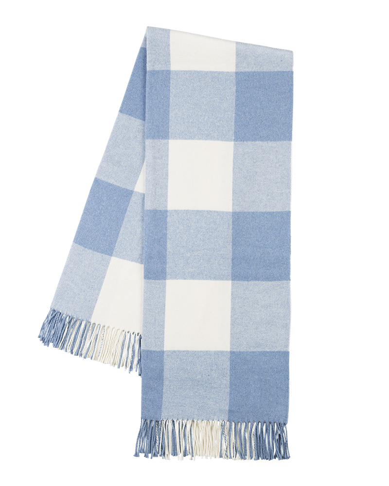 Denim Buffalo Check Throw | Buffalo Check