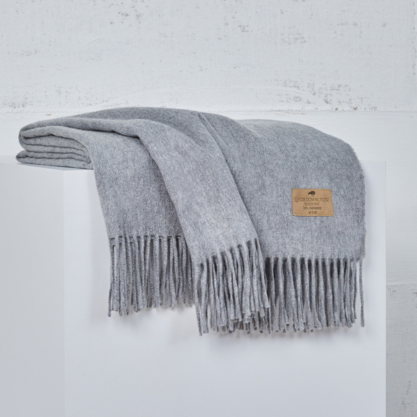 Stone Luxe Italian Cashmere Throw | Luxe 100% Cashmere
