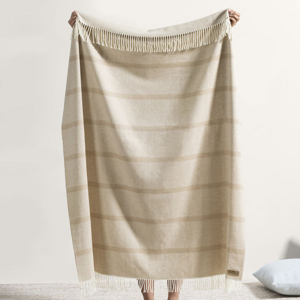 Dune Montauk Stripe Herringbone Throw | Montauk Stripe Herringbone