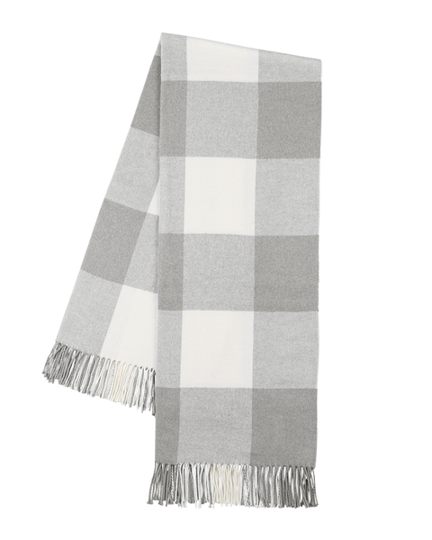 Light Gray Buffalo Check Throw | Buffalo Check