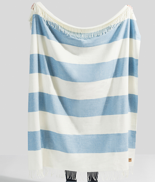 Denim Rugby Stripe Throw | Rugby Stripe