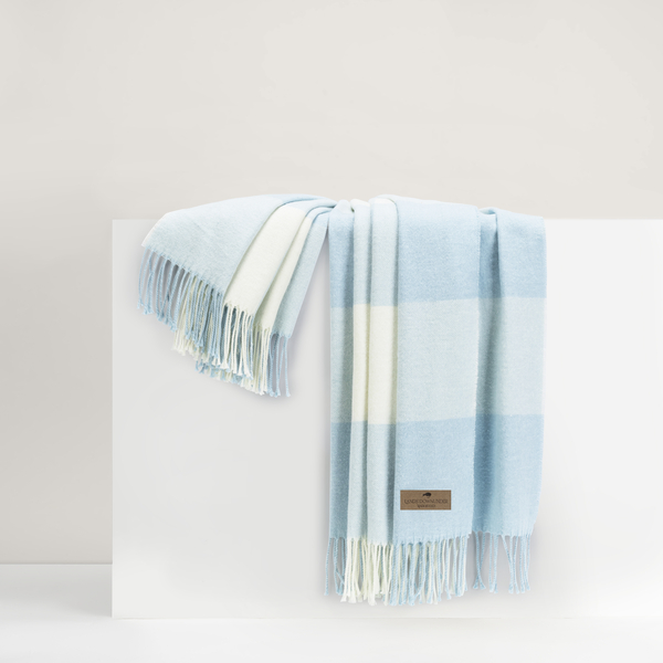 Baby Blue Buffalo Check Throw | Buffalo Check