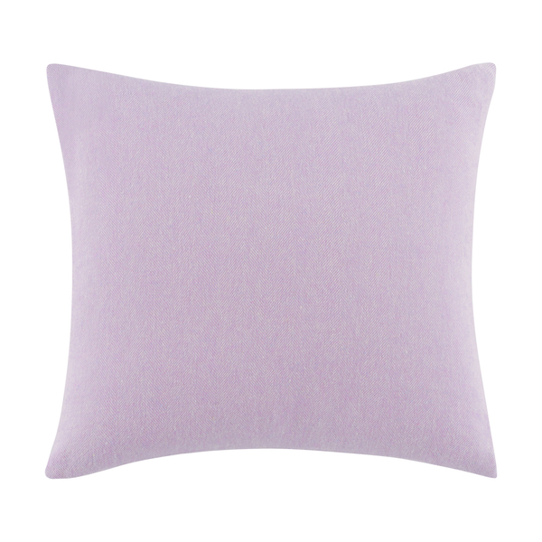 Lilac Solid Herringbone Pillow | Solid 